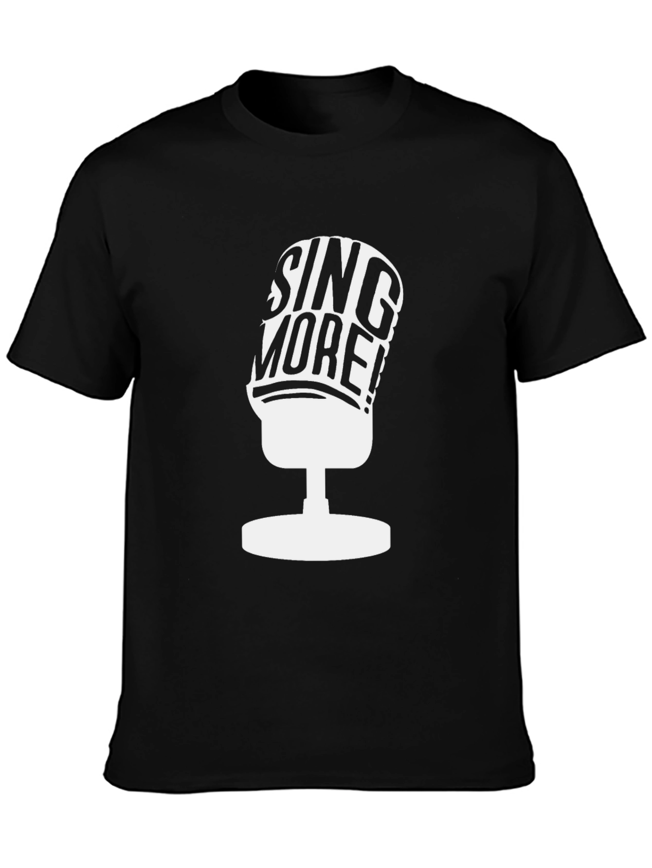 Sing More Graphic Tee - Black