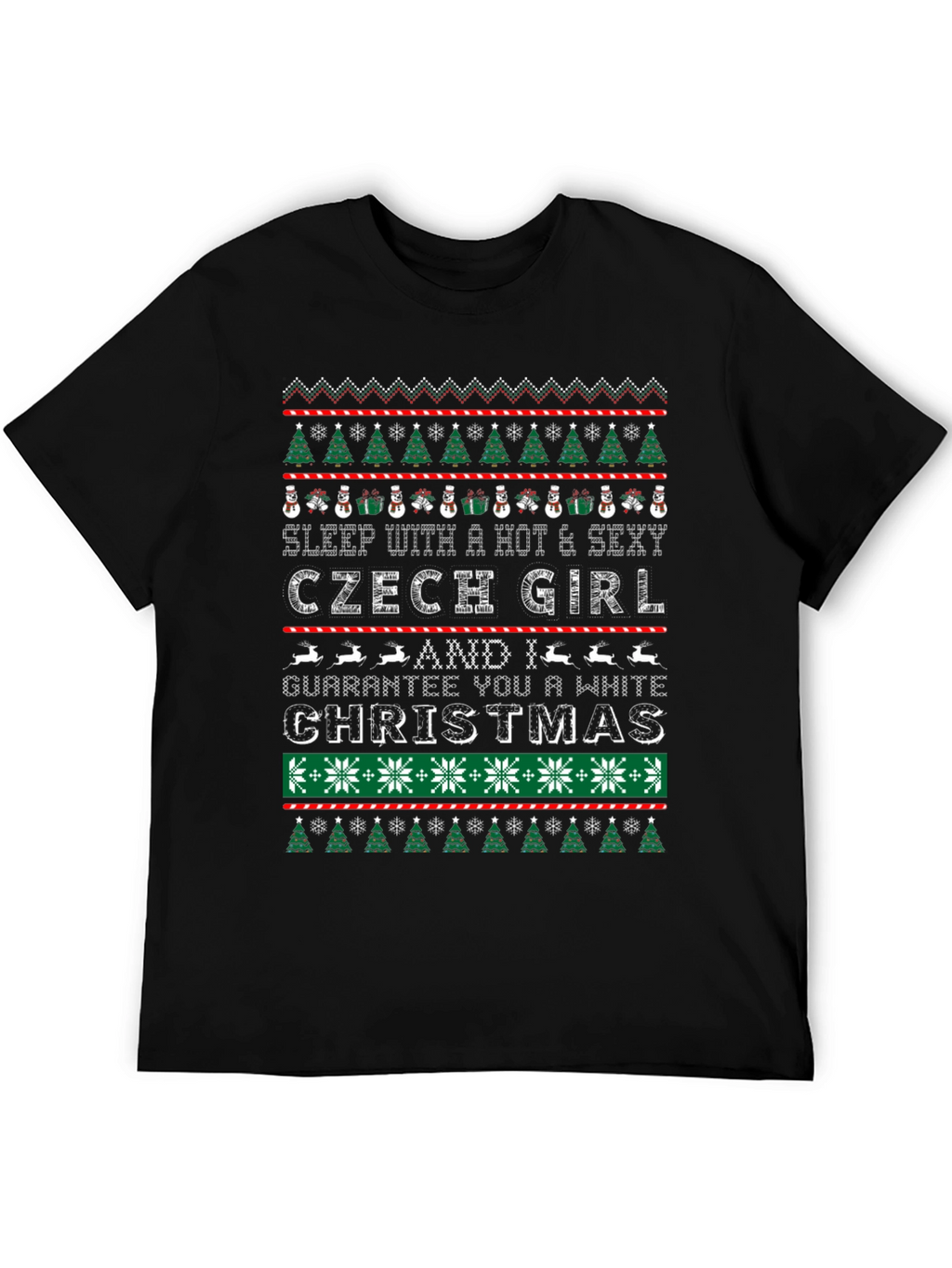 Czech Girl Ugly Christmas Sweater T-Shirt