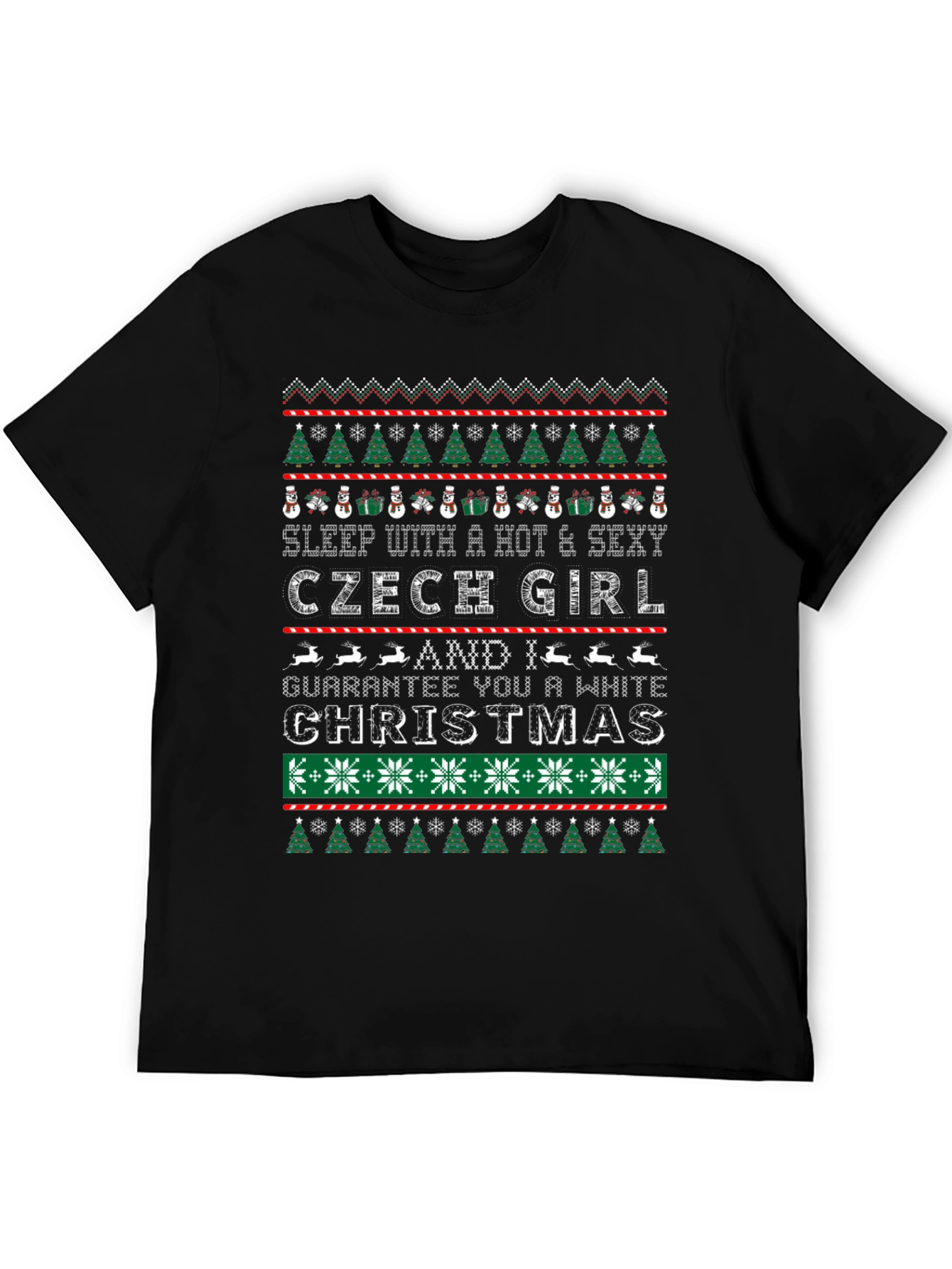 Czech Girl Ugly Christmas Sweater T-Shirt