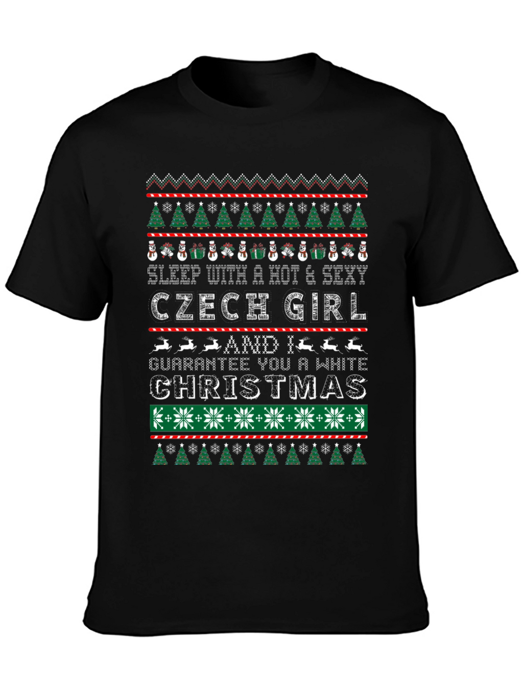 Czech Girl Ugly Christmas Sweater T-Shirt