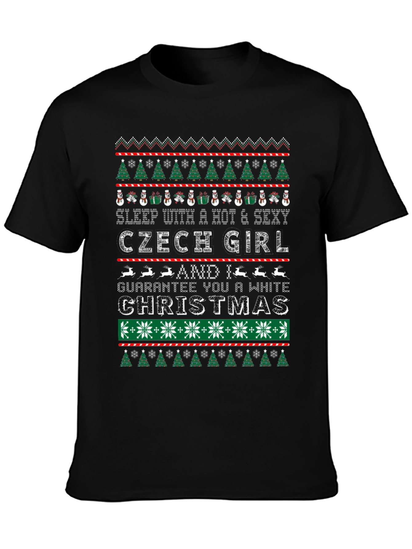 Czech Girl Ugly Christmas Sweater T-Shirt
