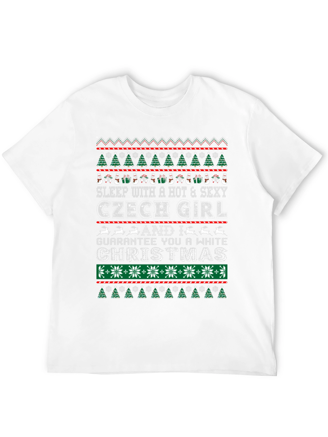 Czech Girl Ugly Christmas Sweater T-Shirt