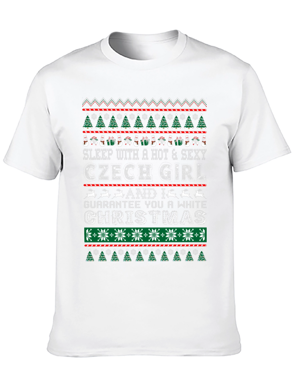 Czech Girl Ugly Christmas Sweater T-Shirt