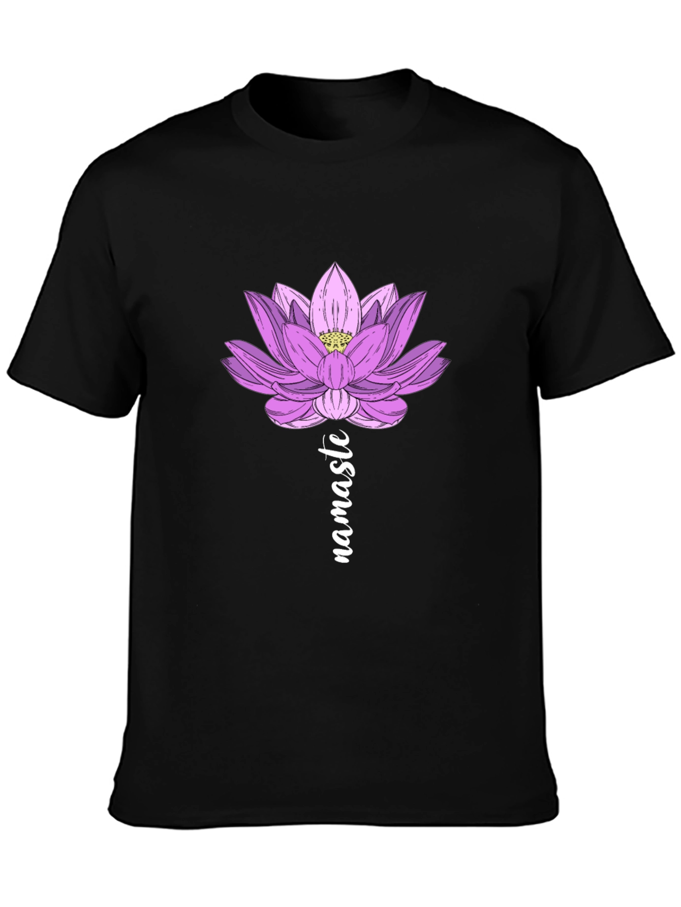 Lotus Namaste Graphic T-Shirt - Yoga Inspired Design