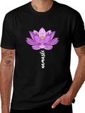 Lotus Namaste Graphic T-Shirt - Yoga Inspired Design