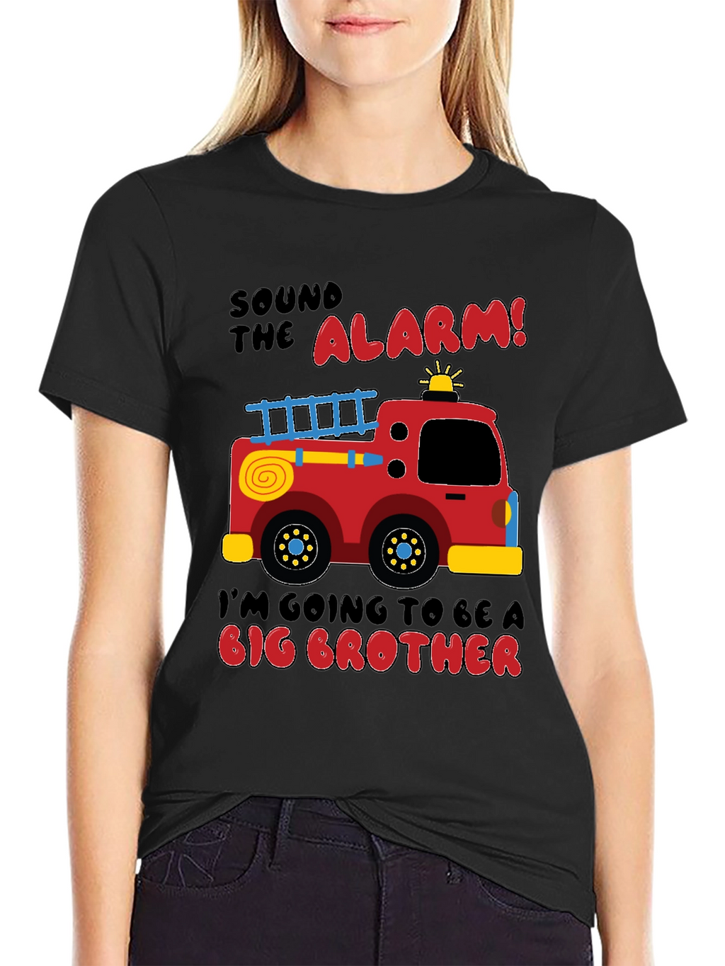 Big Brother Firetruck Announcement T-Shirt