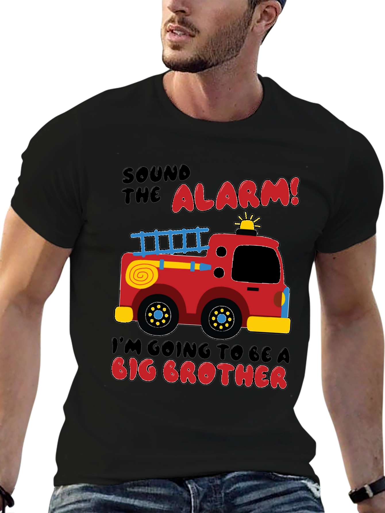 Big Brother Firetruck Announcement T-Shirt