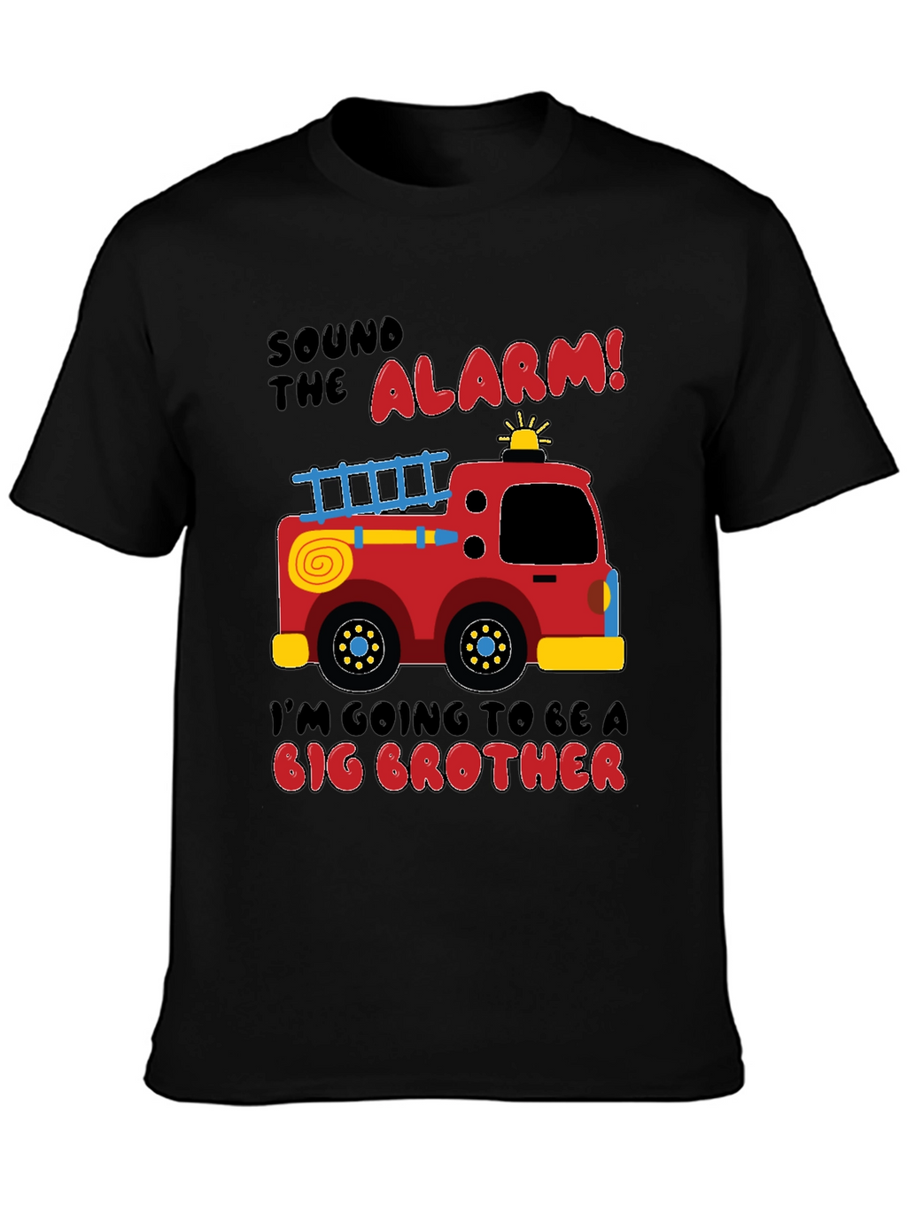 Big Brother Firetruck Announcement T-Shirt