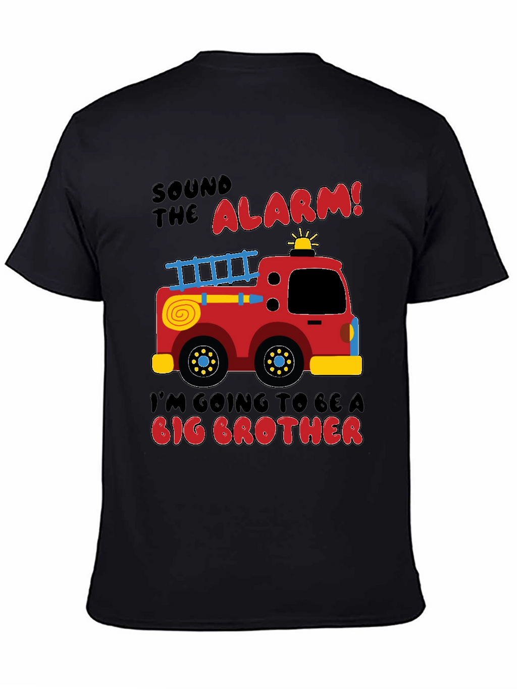 Big Brother Firetruck Announcement T-Shirt