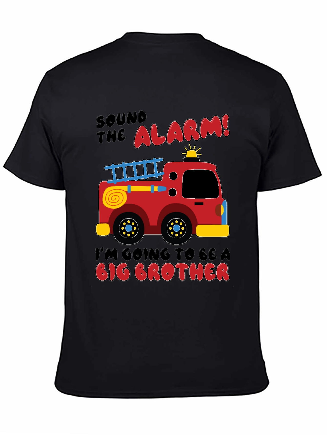 Big Brother Firetruck Announcement T-Shirt