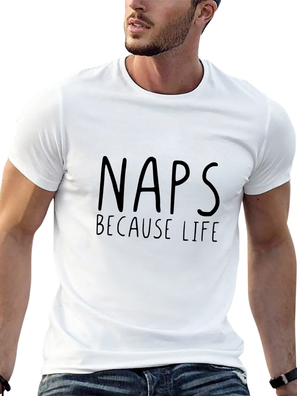 Naps Because Life T-Shirt - Funny Casual Wear