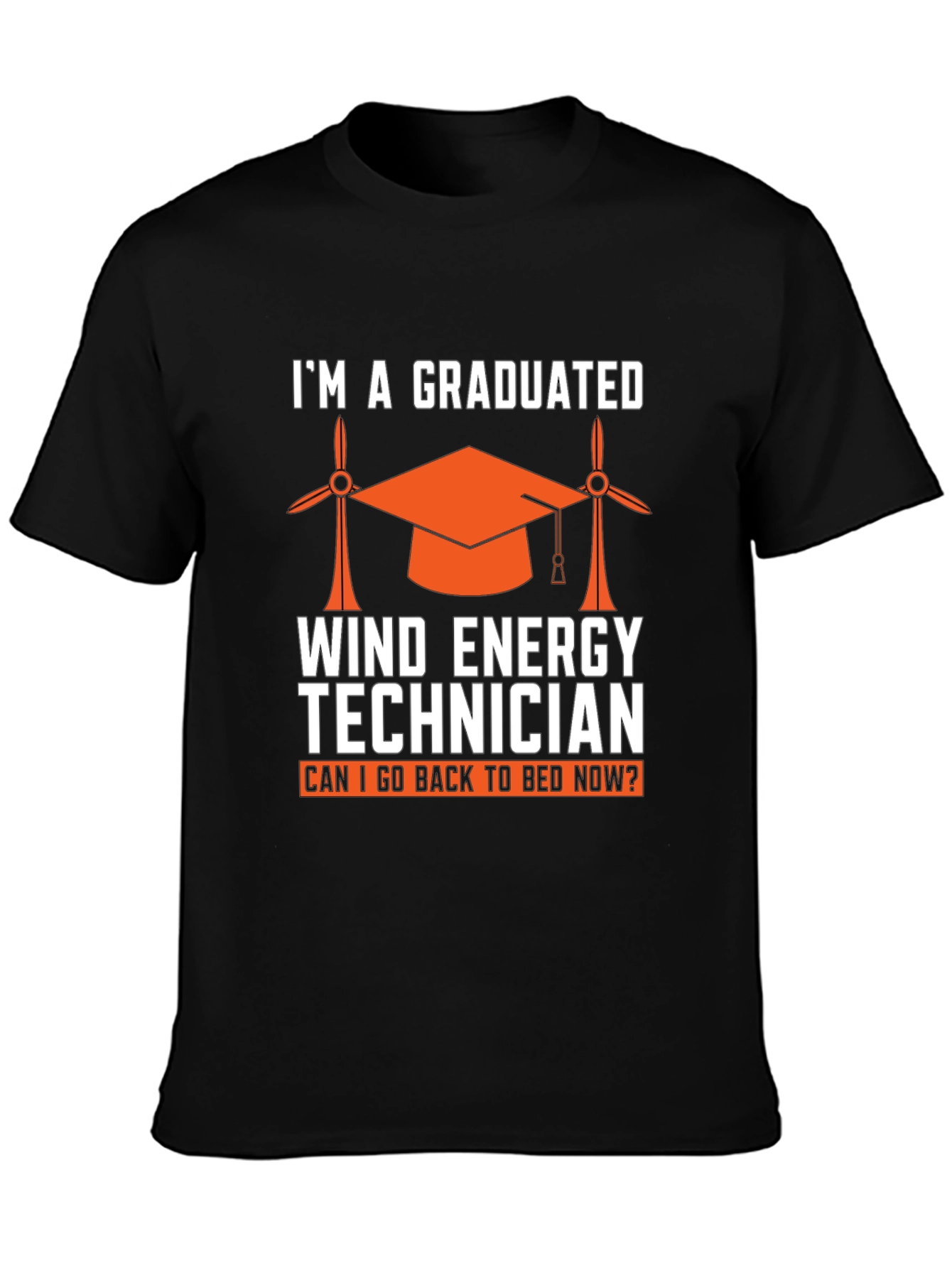 Graduated Wind Energy Technician Graphic T-Shirt