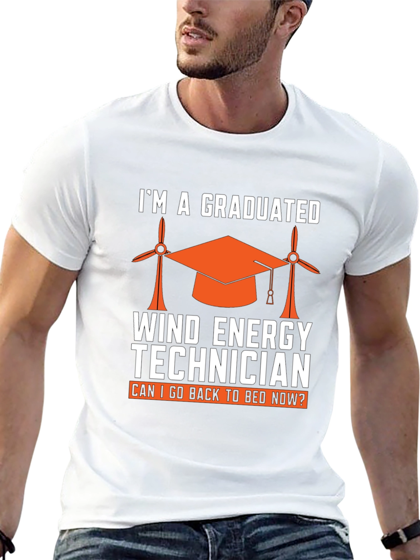 Graduated Wind Energy Technician Graphic T-Shirt