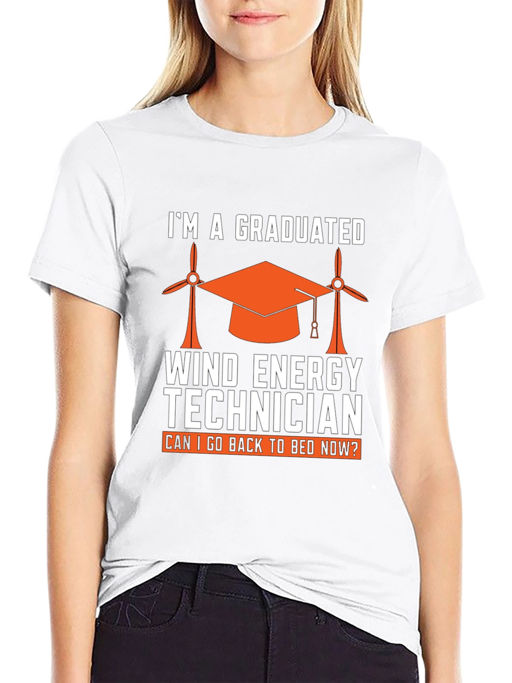 Graduated Wind Energy Technician Graphic T-Shirt