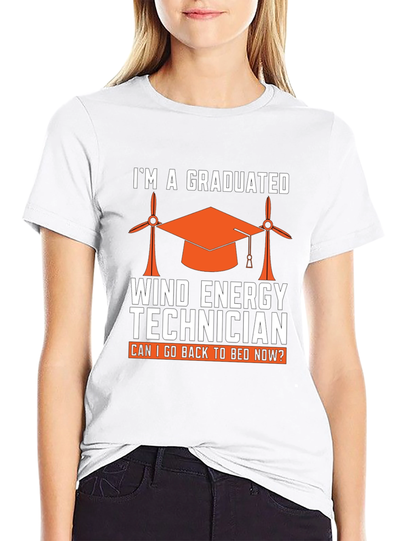 Graduated Wind Energy Technician Graphic T-Shirt