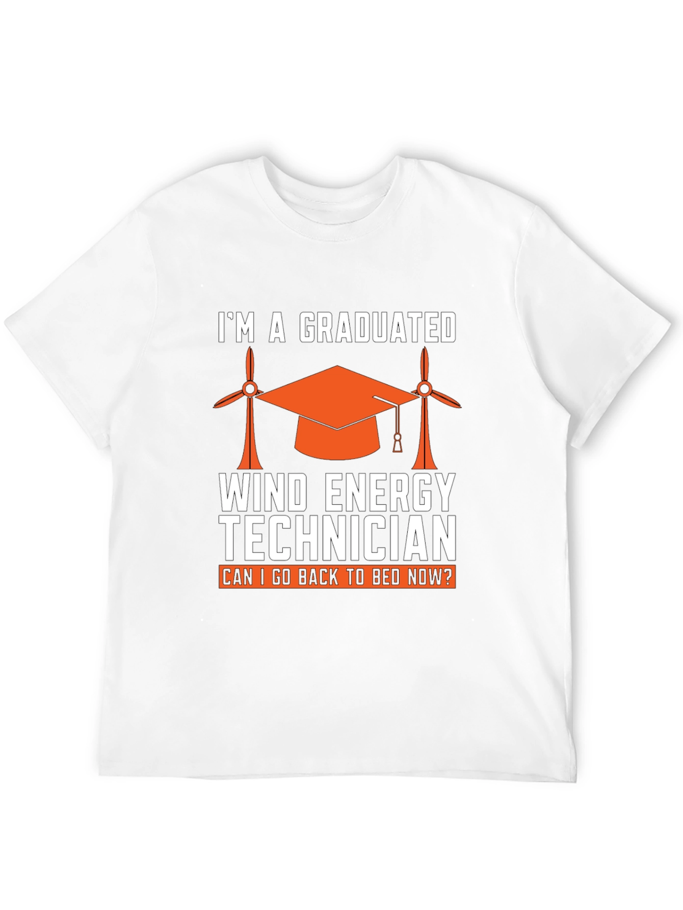 Graduated Wind Energy Technician Graphic T-Shirt