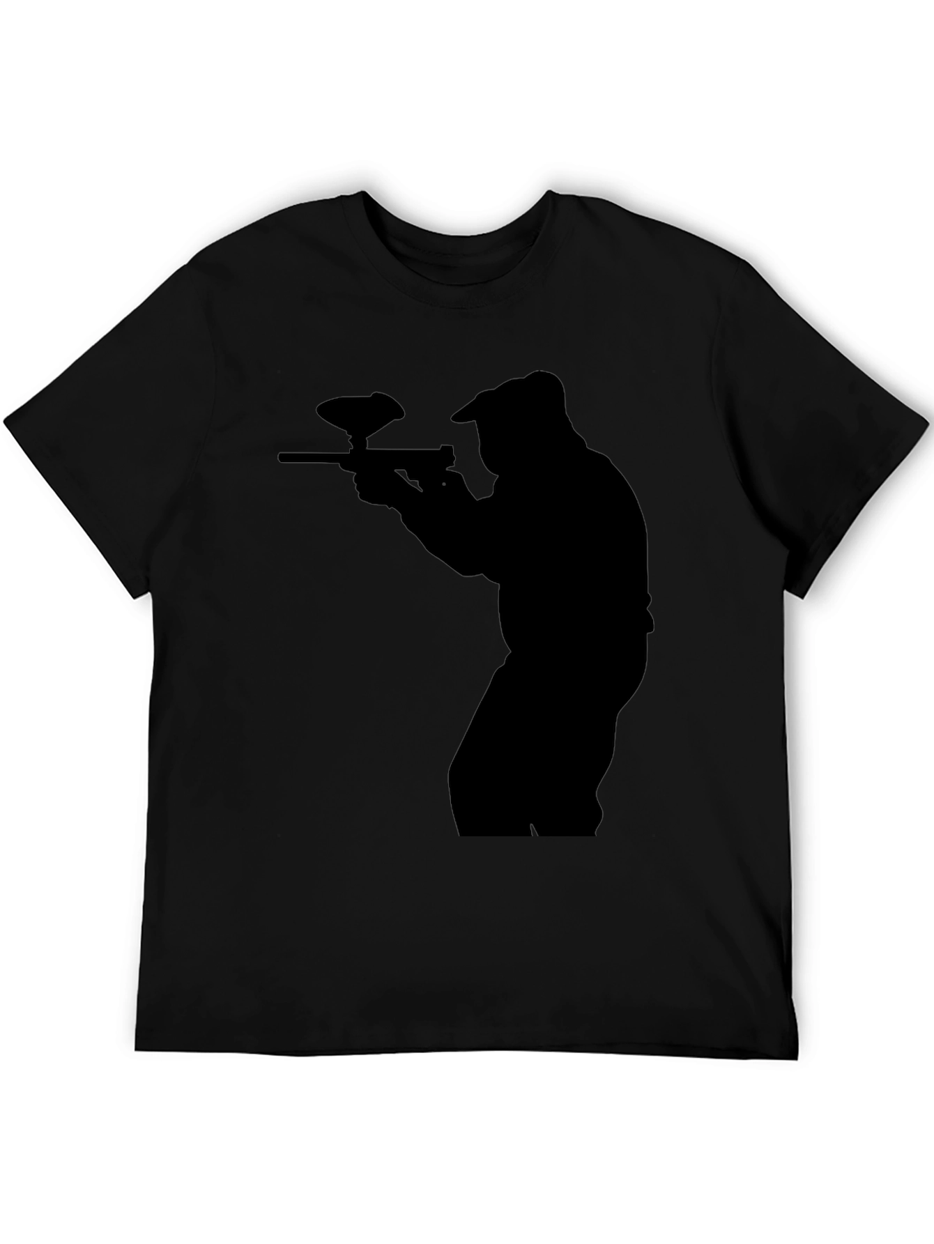 Paintball Silhouette Black T-Shirt