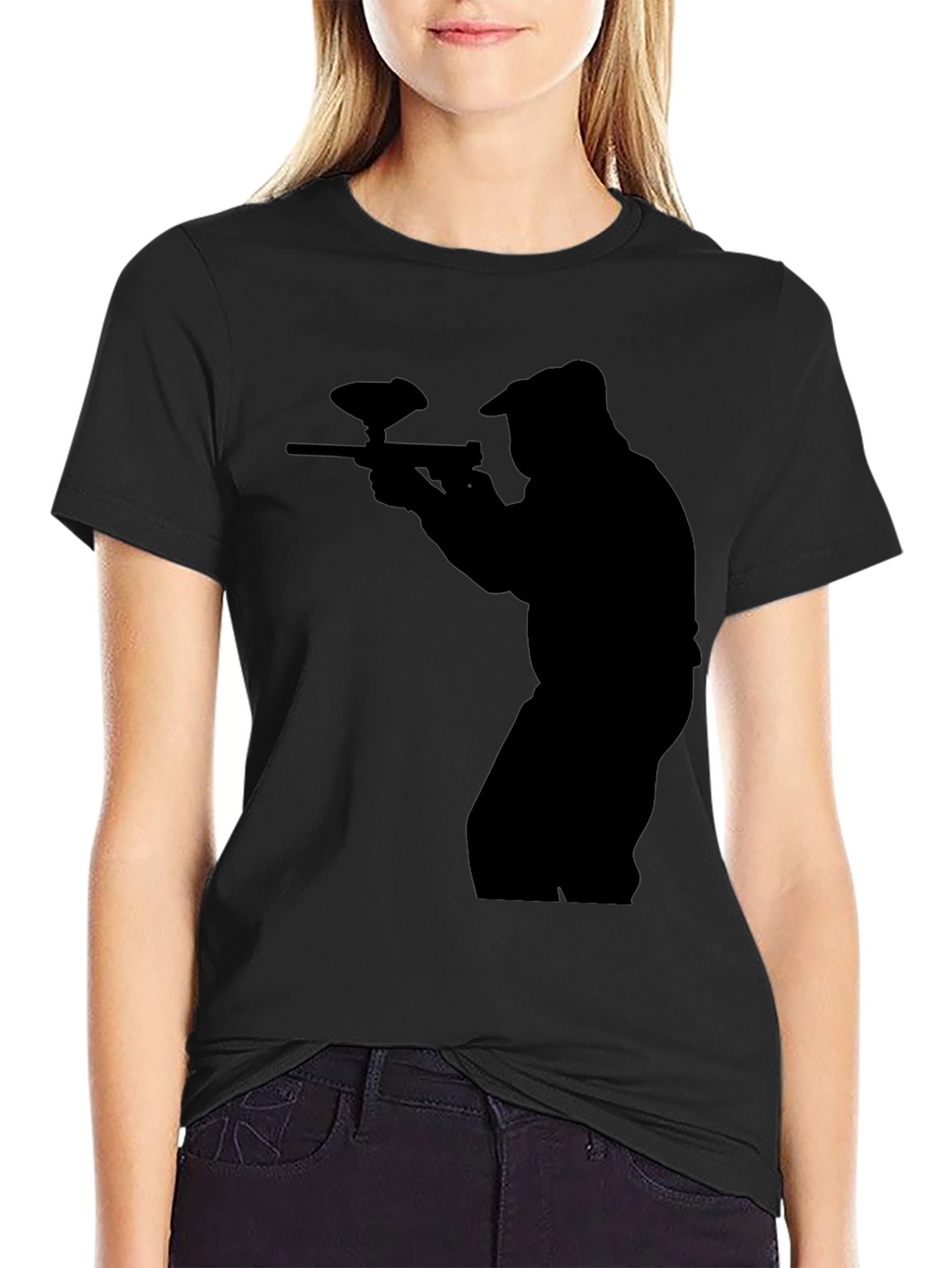 Paintball Silhouette Black T-Shirt