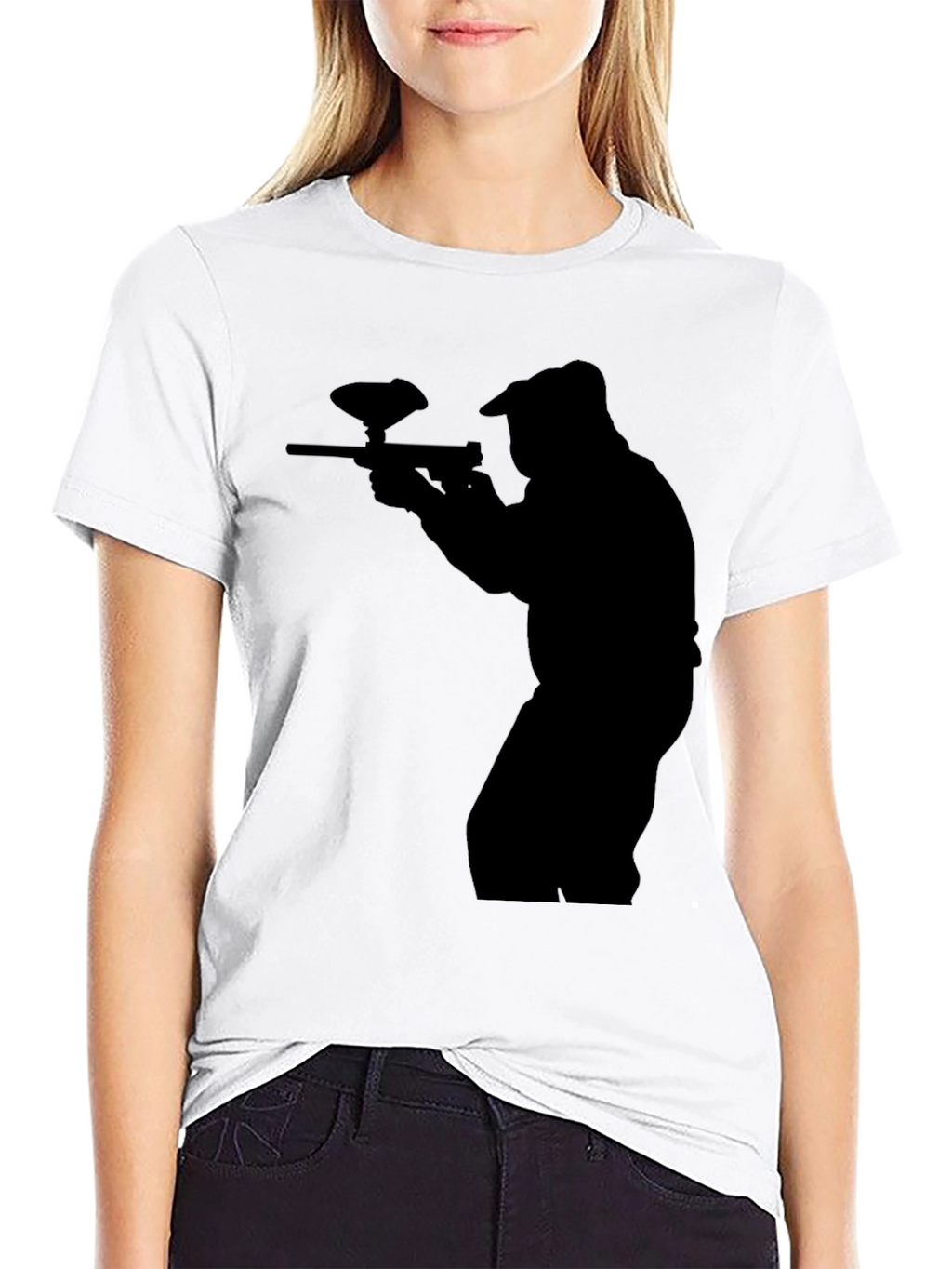 Paintball Silhouette Black T-Shirt