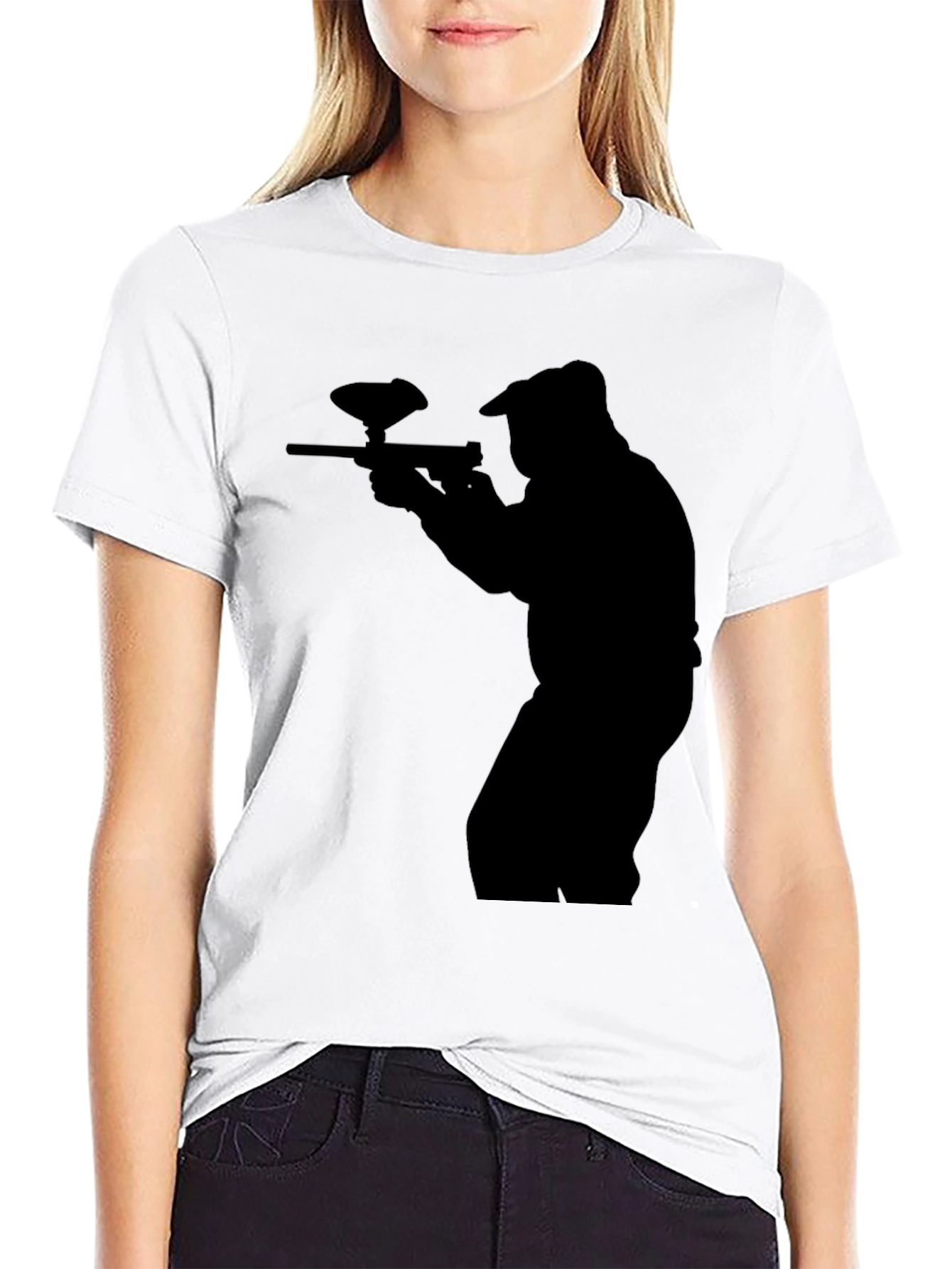 Paintball Silhouette Black T-Shirt