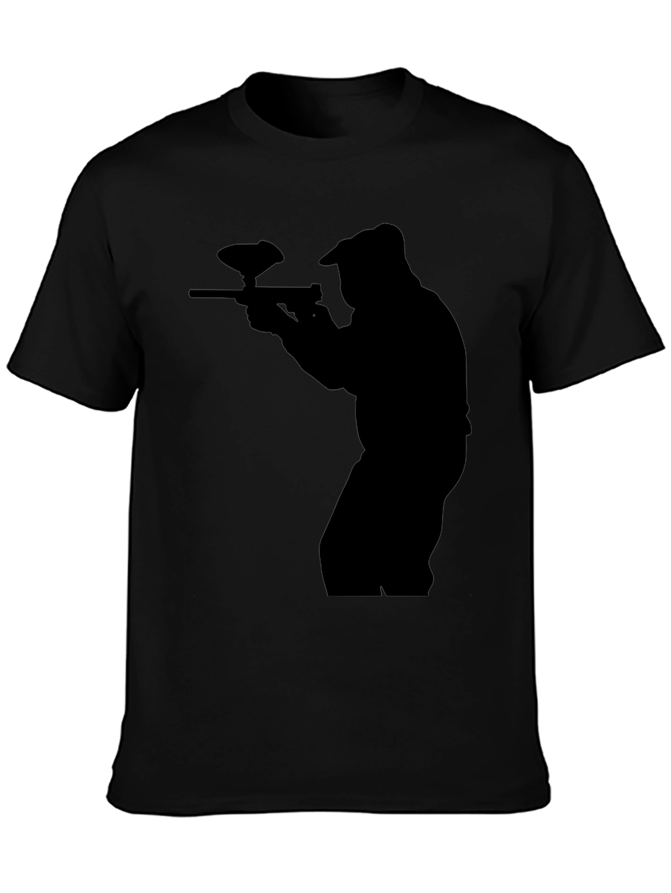 Paintball Silhouette Black T-Shirt