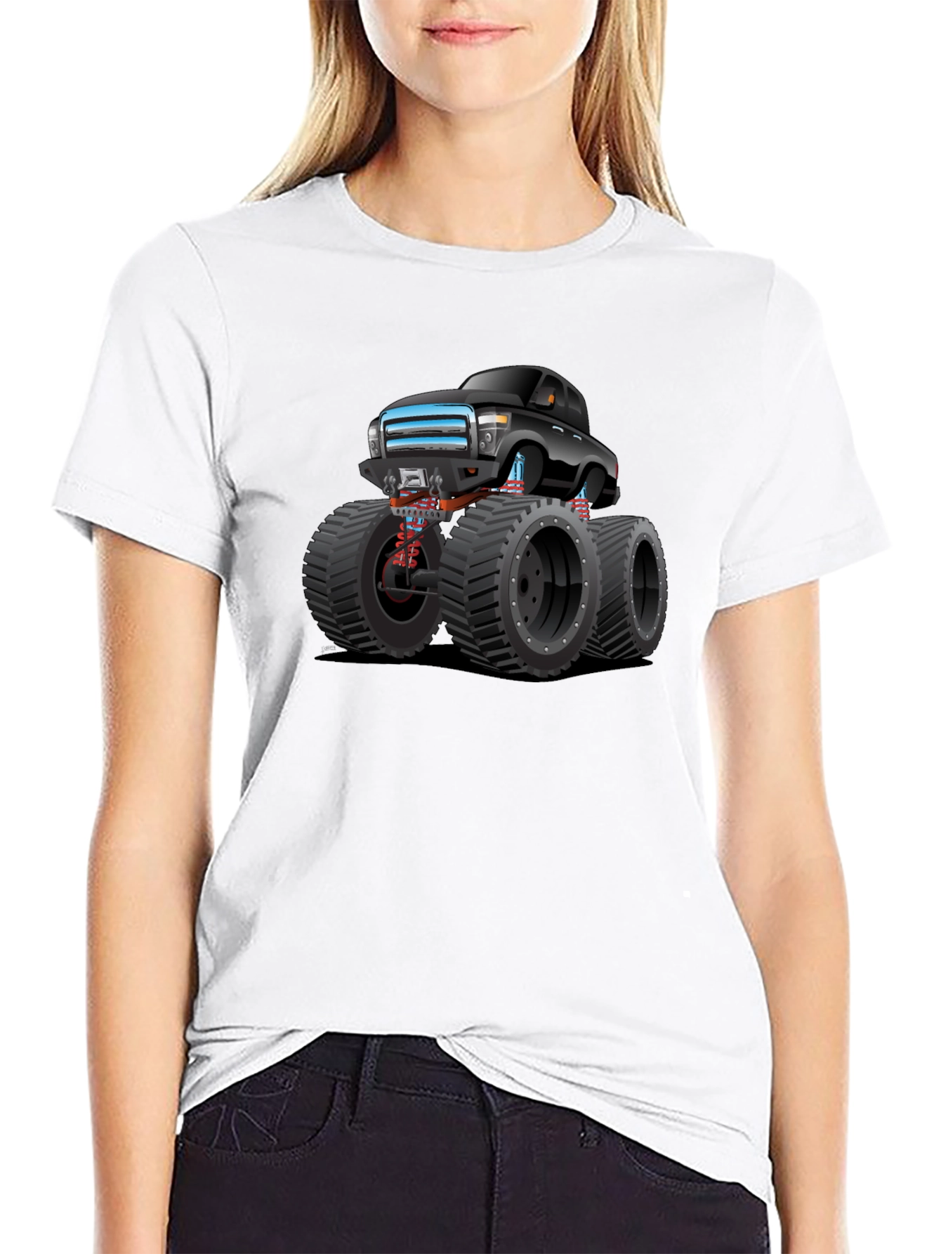 Monster Truck Graphic Tee - Black