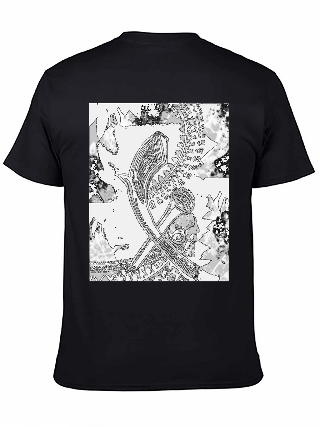 Monochrome Graphic Print Tee