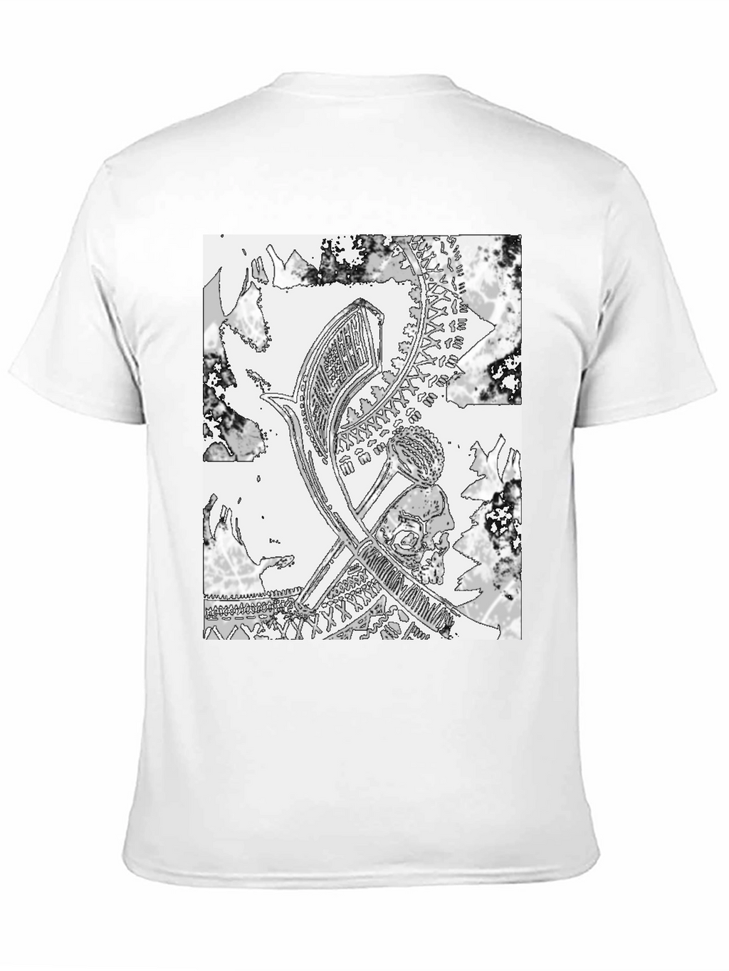 Monochrome Graphic Print Tee