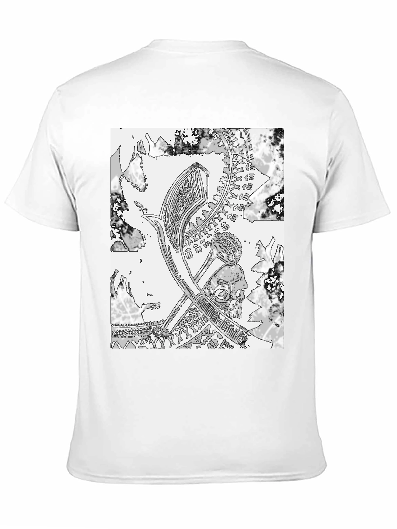 Monochrome Graphic Print Tee