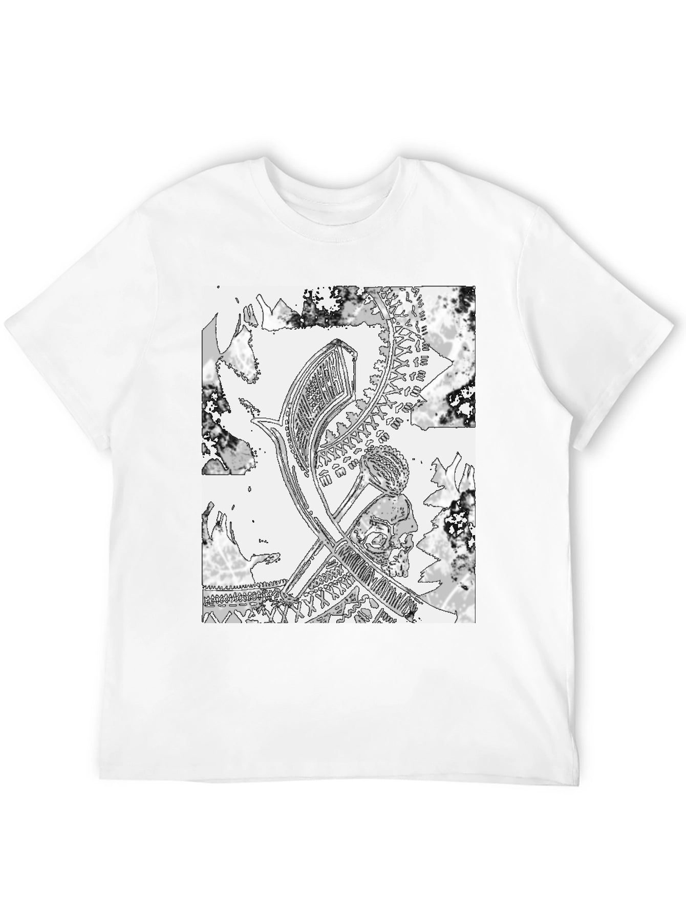 Monochrome Graphic Print Tee