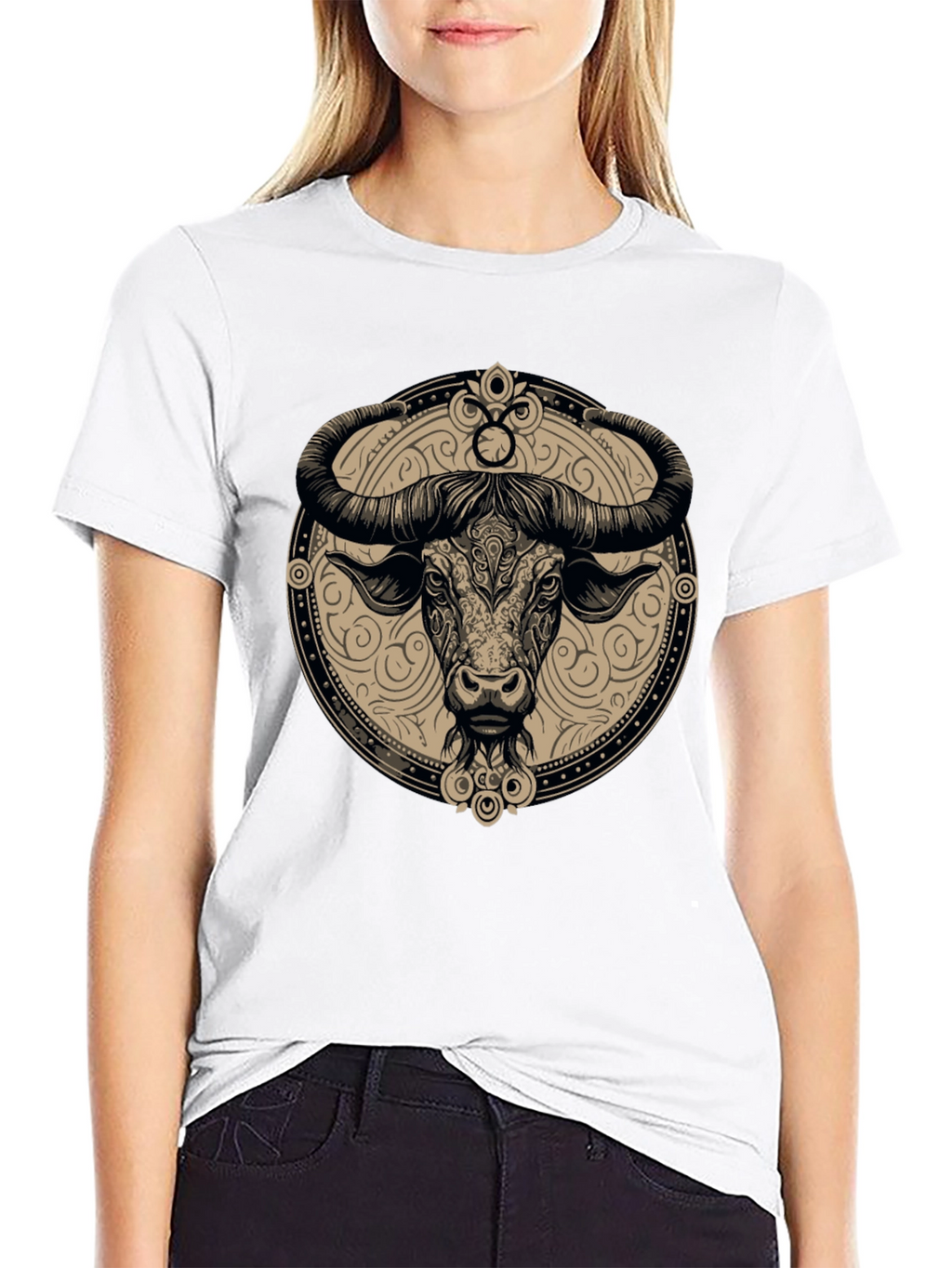 Taurus Zodiac Black T-Shirt