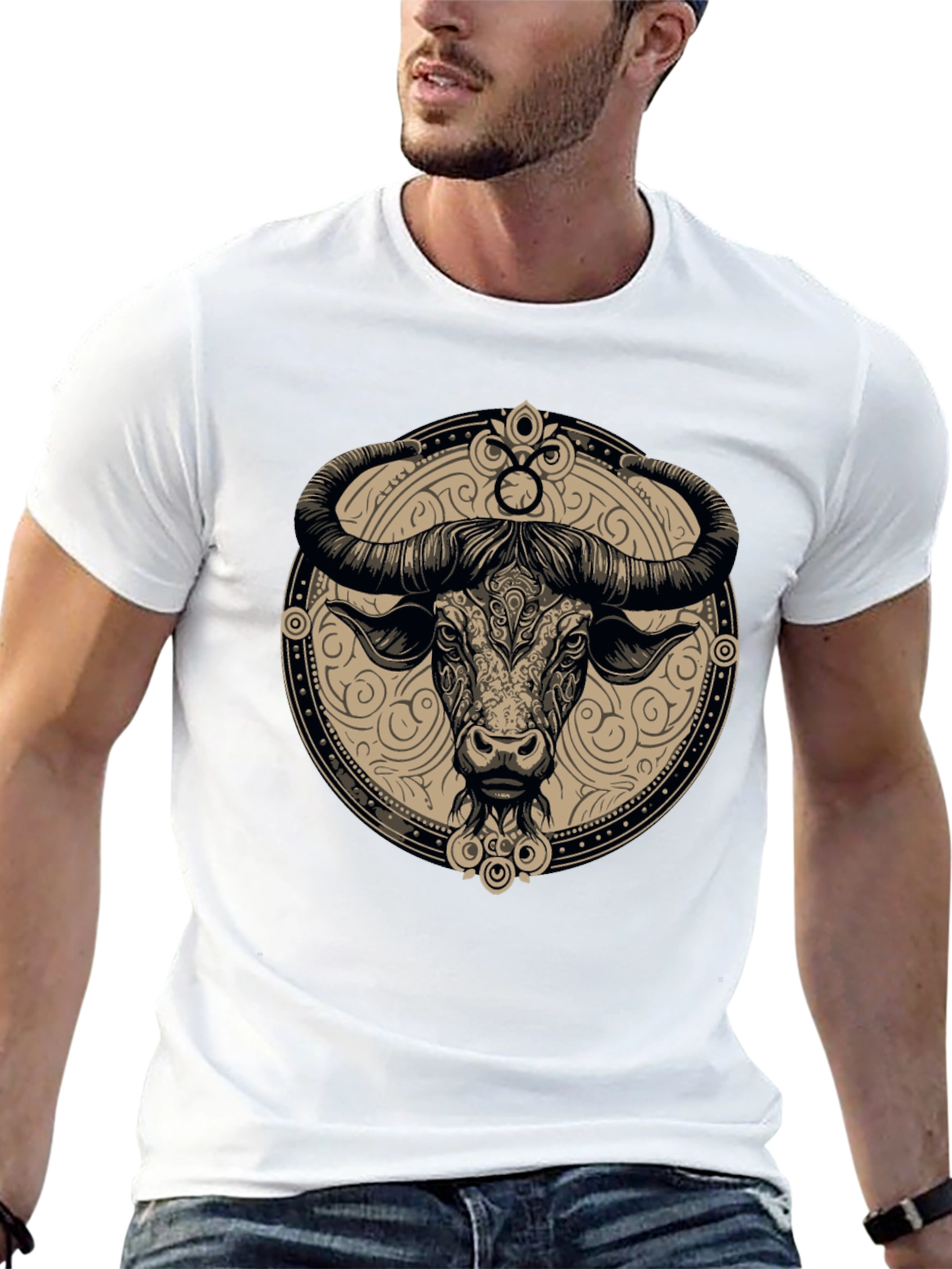 Taurus Zodiac Black T-Shirt