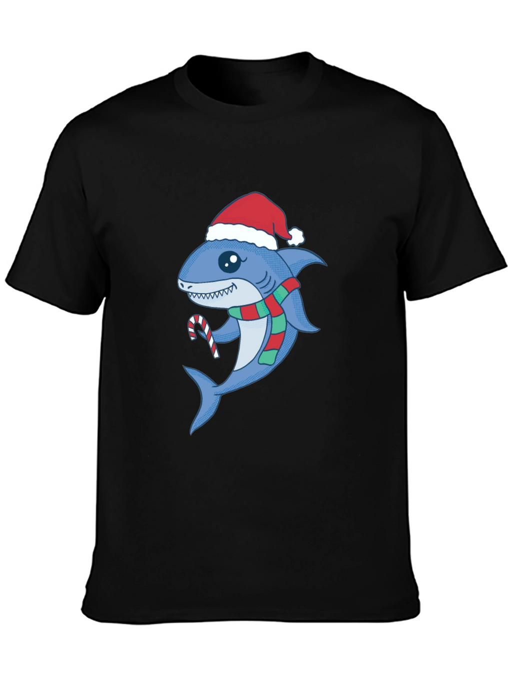 Festive Shark Tee - Christmas Holiday Apparel