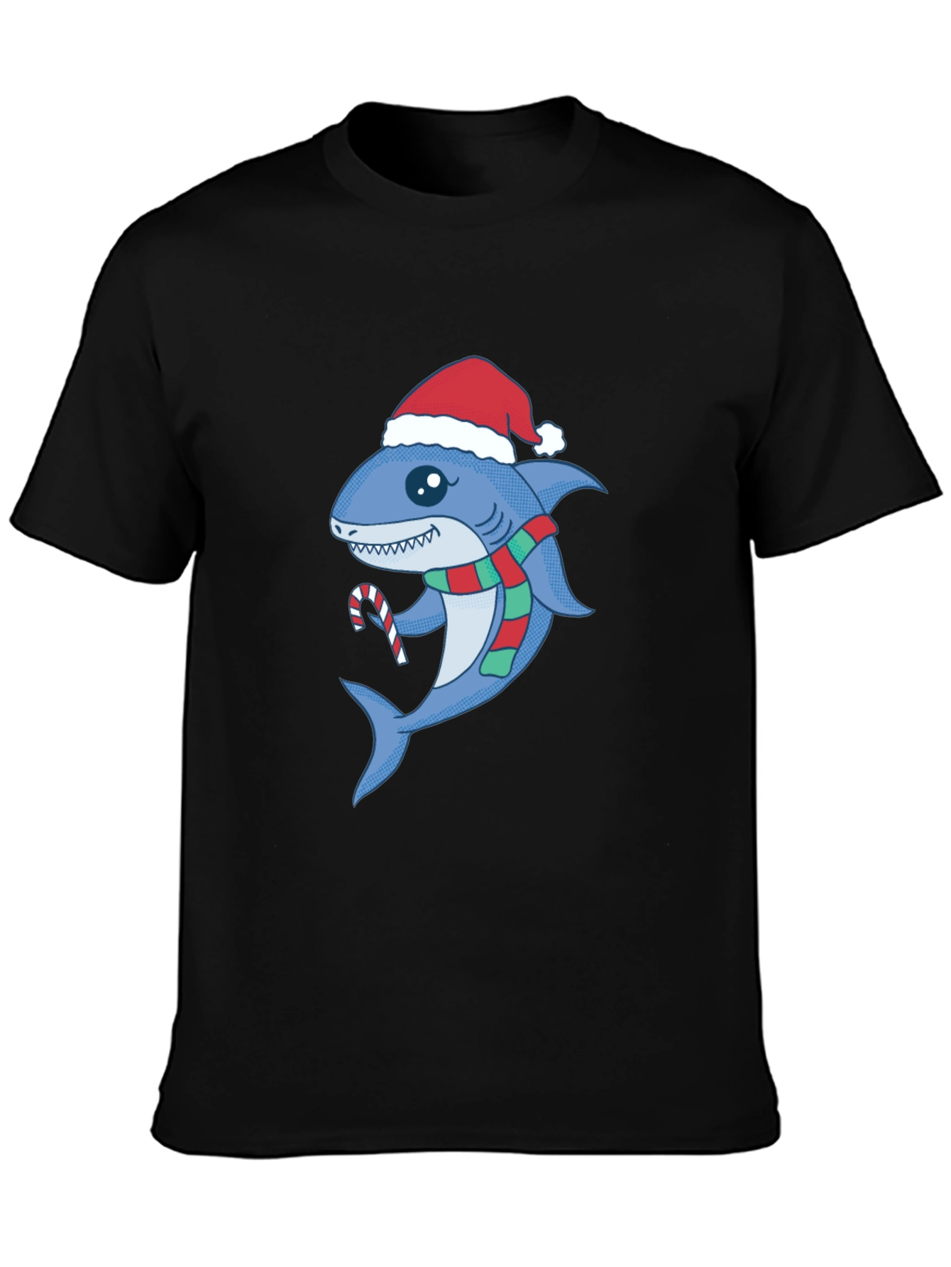 Festive Shark Tee - Christmas Holiday Apparel