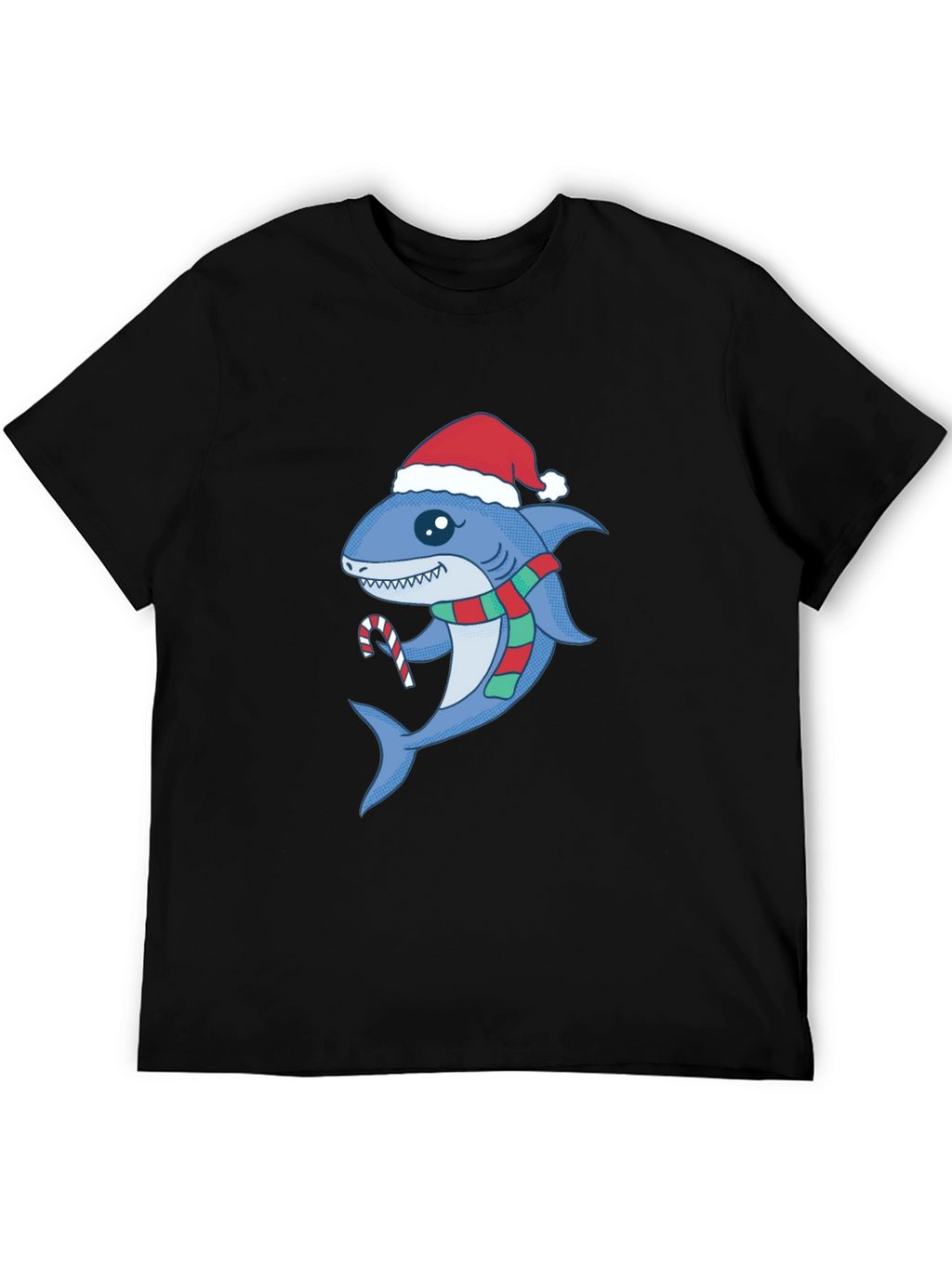 Festive Shark Tee - Christmas Holiday Apparel
