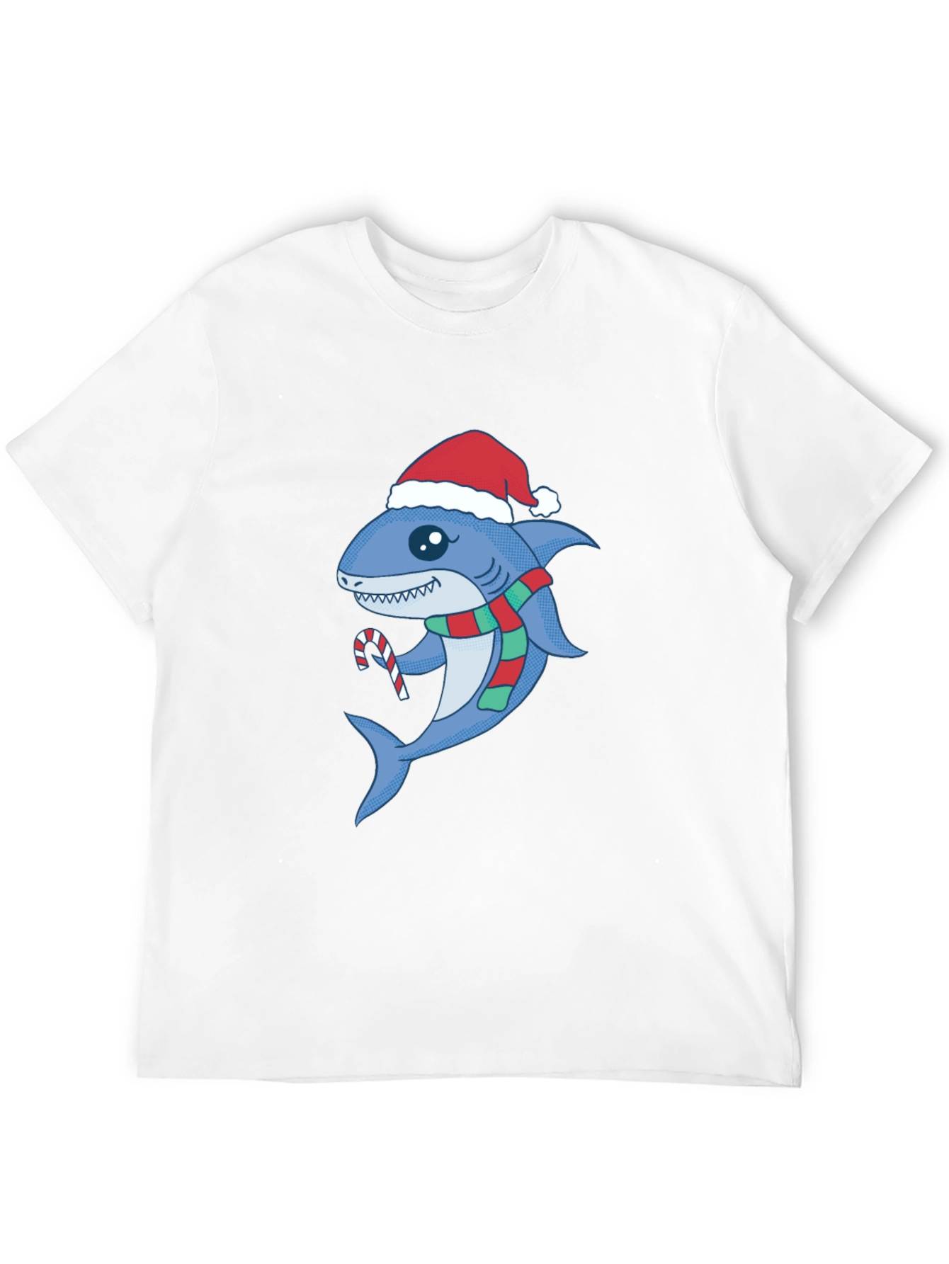 Festive Shark Tee - Christmas Holiday Apparel