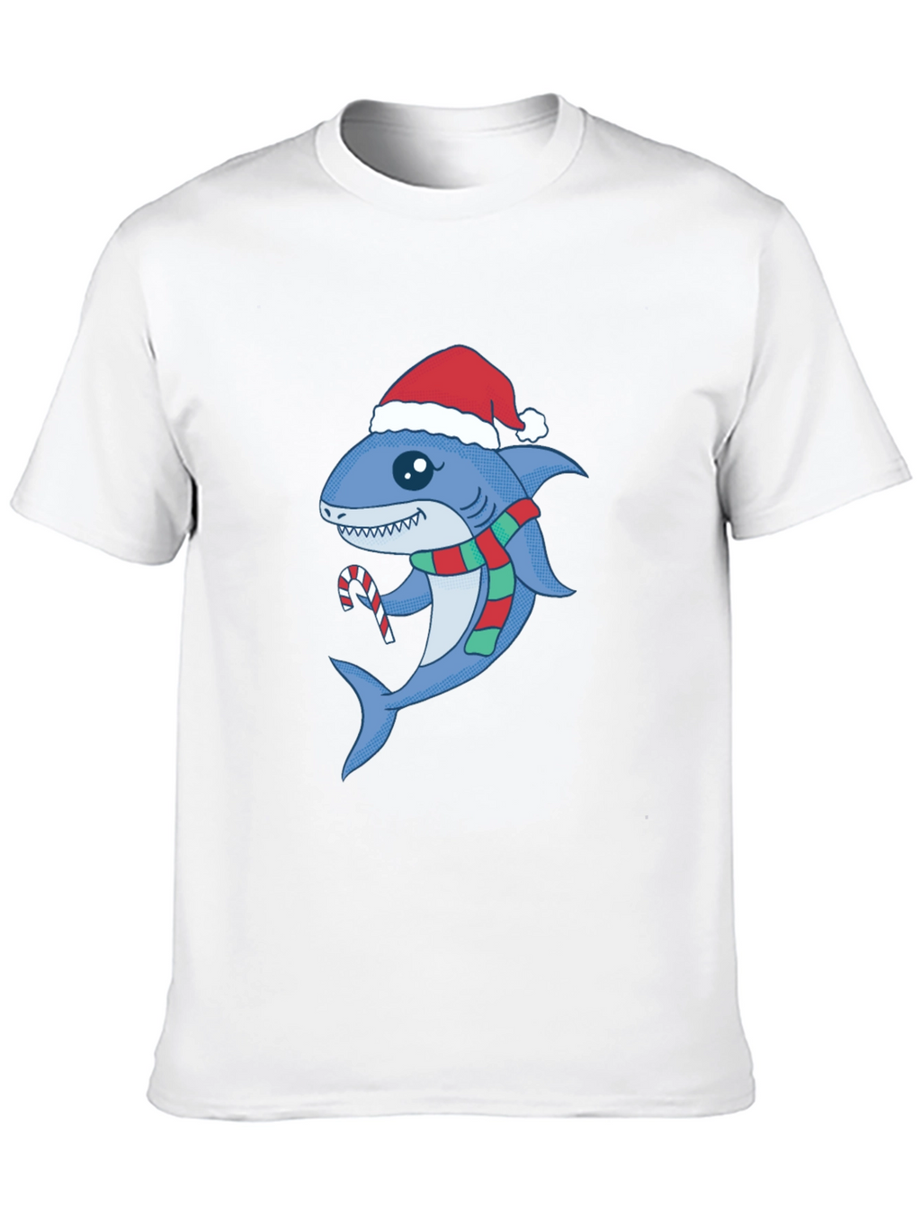 Festive Shark Tee - Christmas Holiday Apparel
