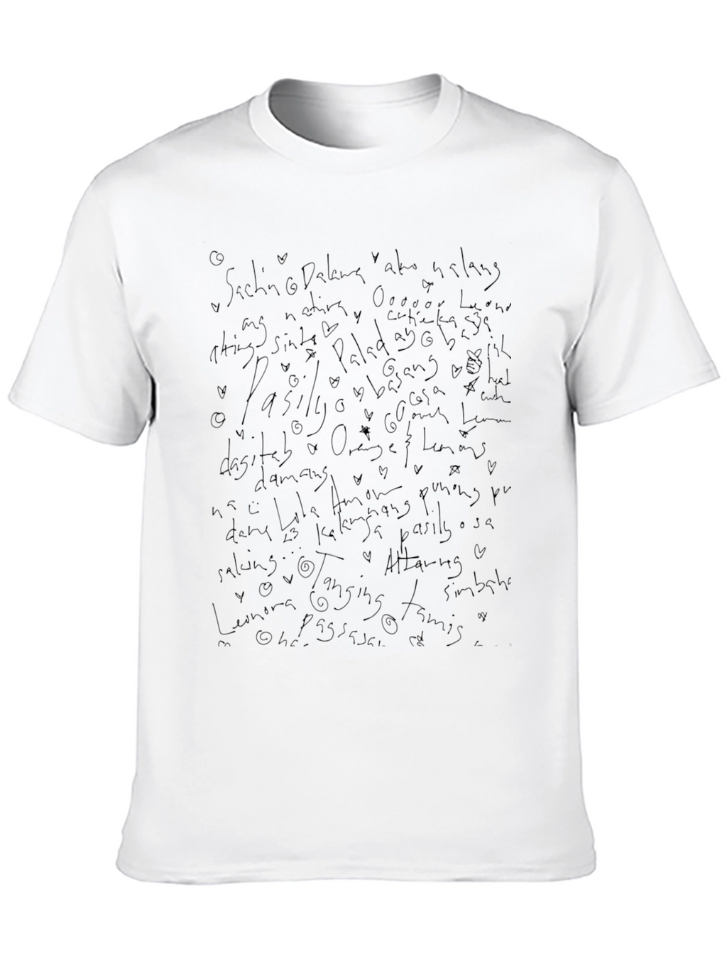 Quote Scribble Black T-Shirt