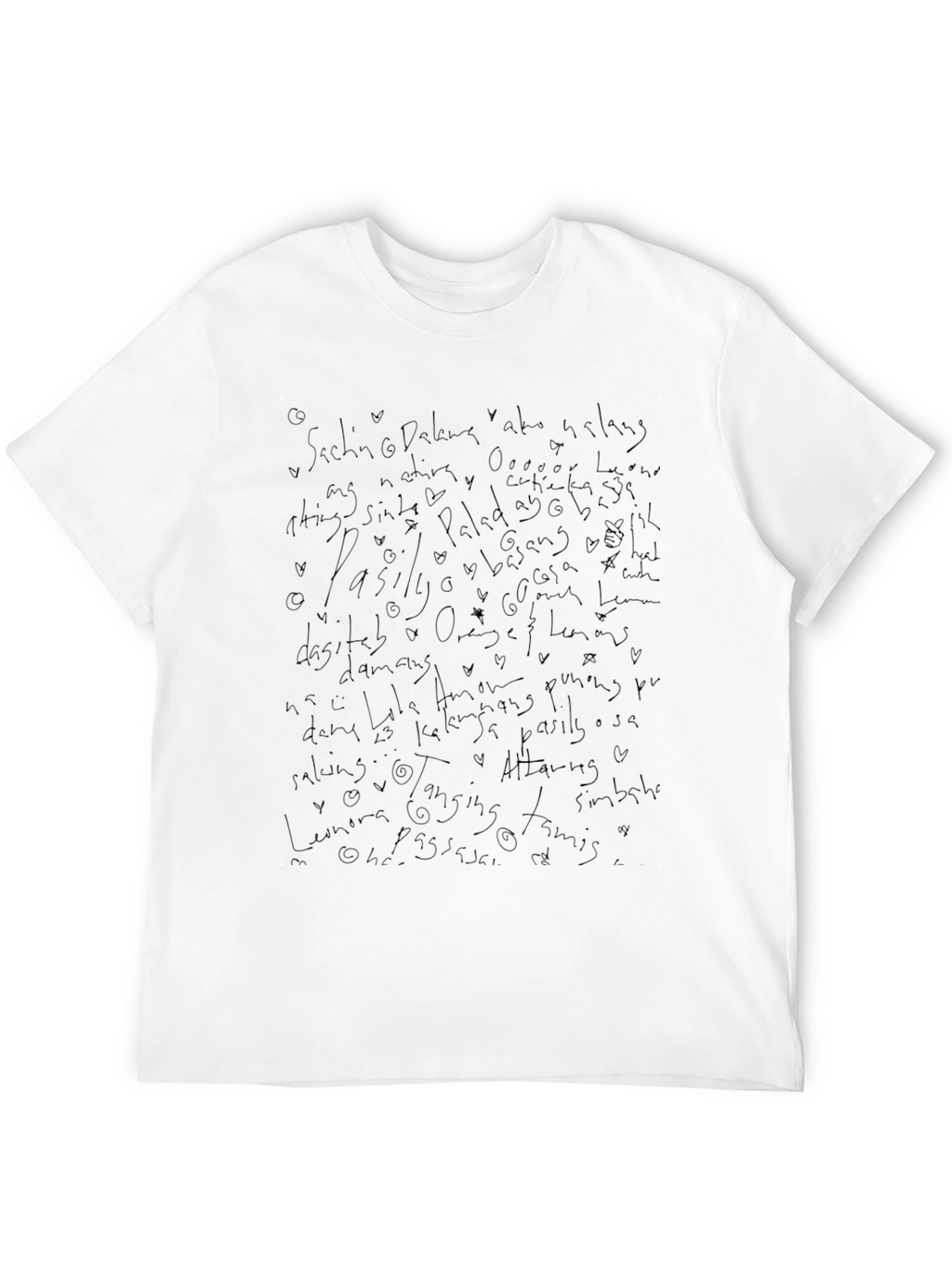 Quote Scribble Black T-Shirt