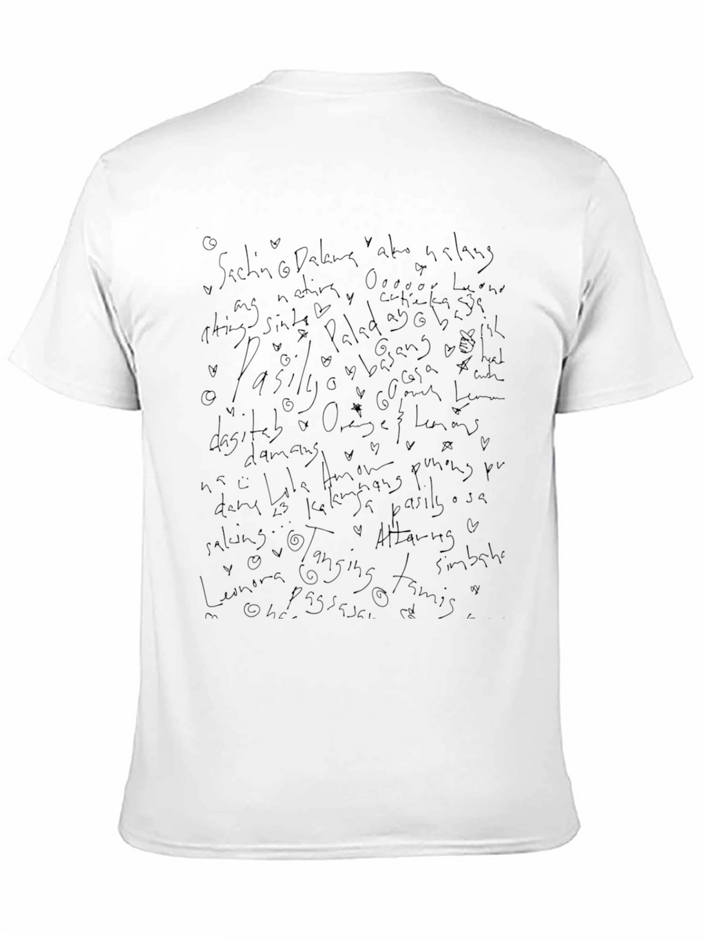 Quote Scribble Black T-Shirt