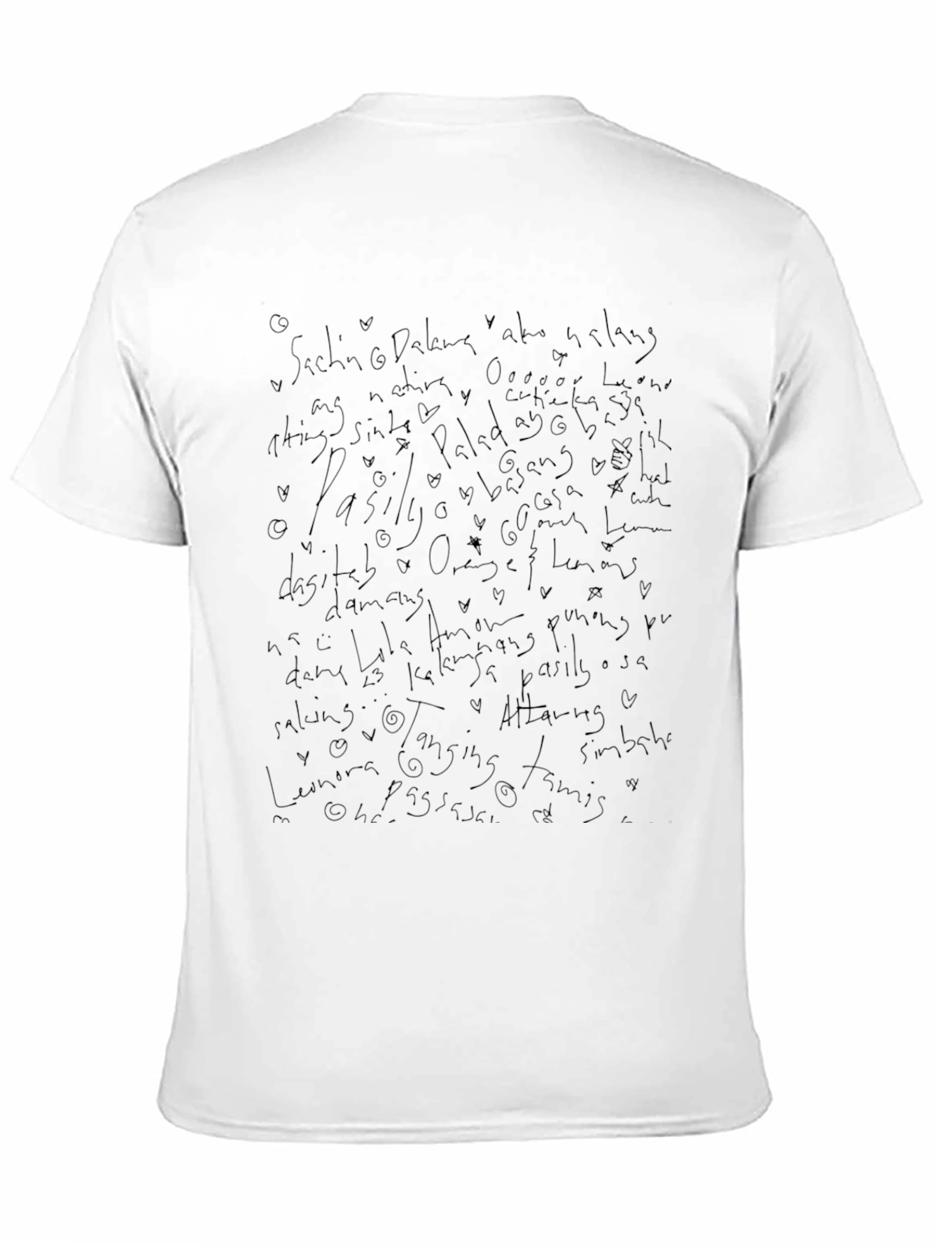 Quote Scribble Black T-Shirt