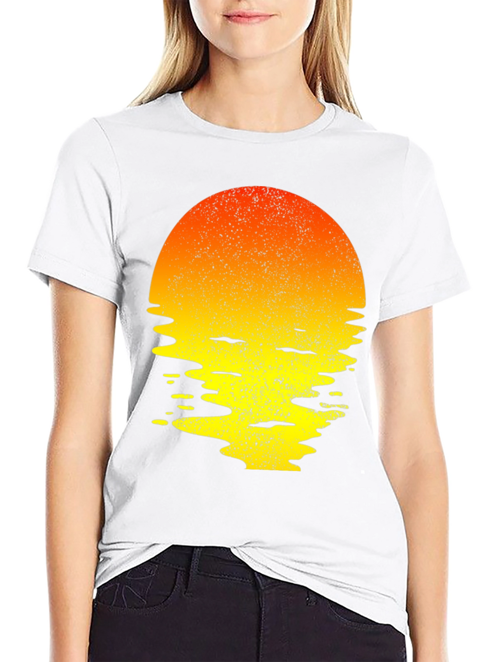 Sunset Waves Graphic Tee - Trendy Summer T-Shirt