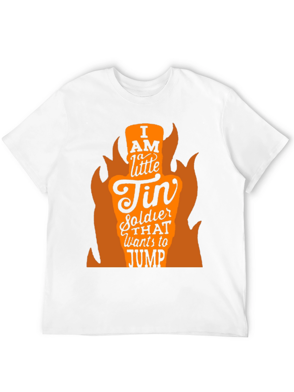 I AM A LITTLE TIN SOLDIER Mens Black T-Shirt