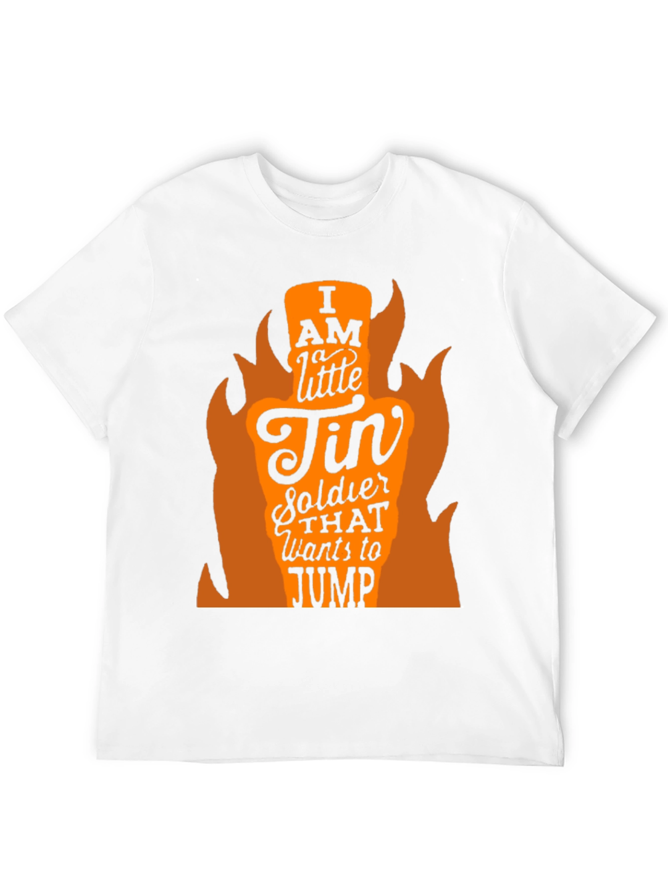 I AM A LITTLE TIN SOLDIER Mens Black T-Shirt