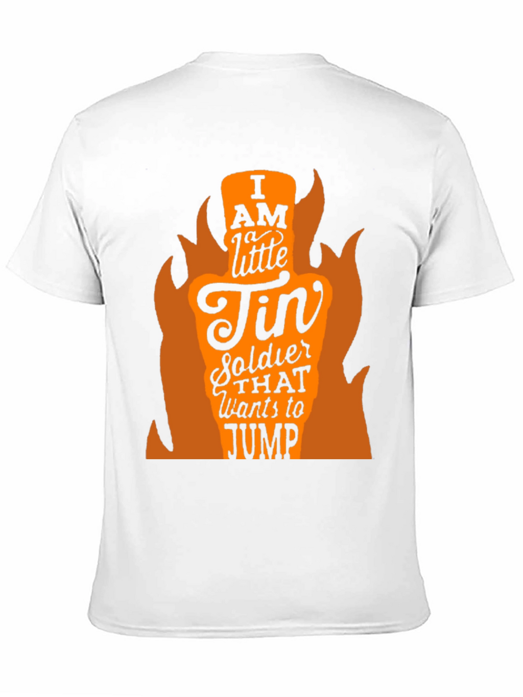 I AM A LITTLE TIN SOLDIER Mens Black T-Shirt