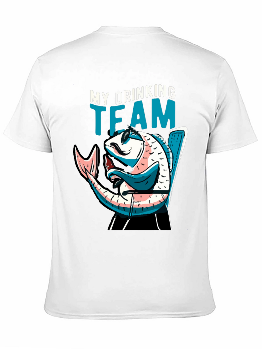 Drinking Team Fish Graphic Tee