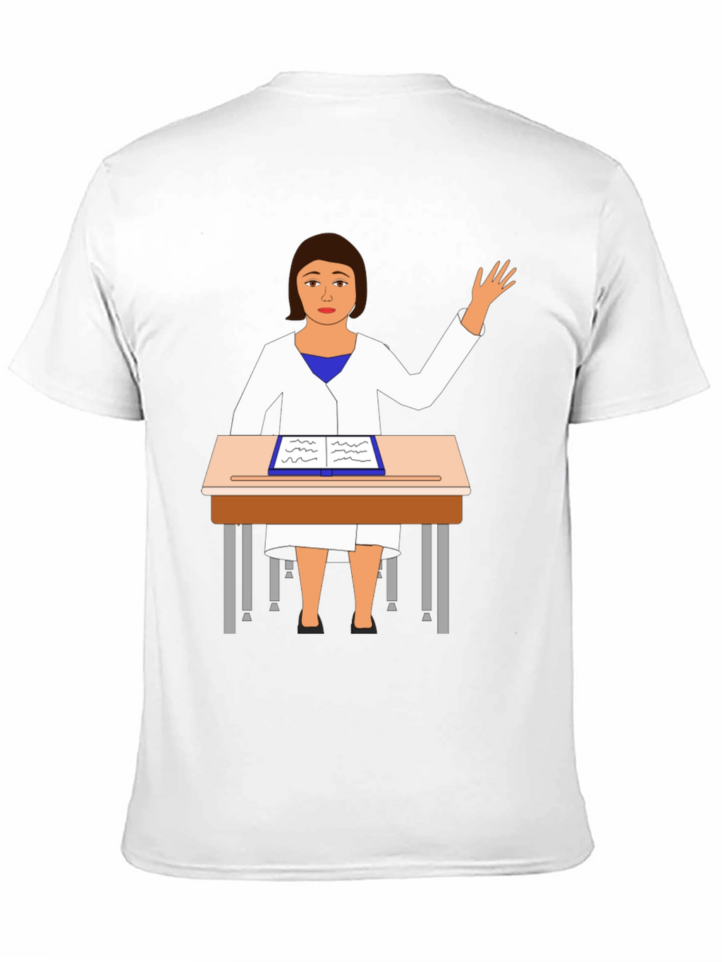 Cartoon Teacher T-Shirt Novelty Graphic Tee