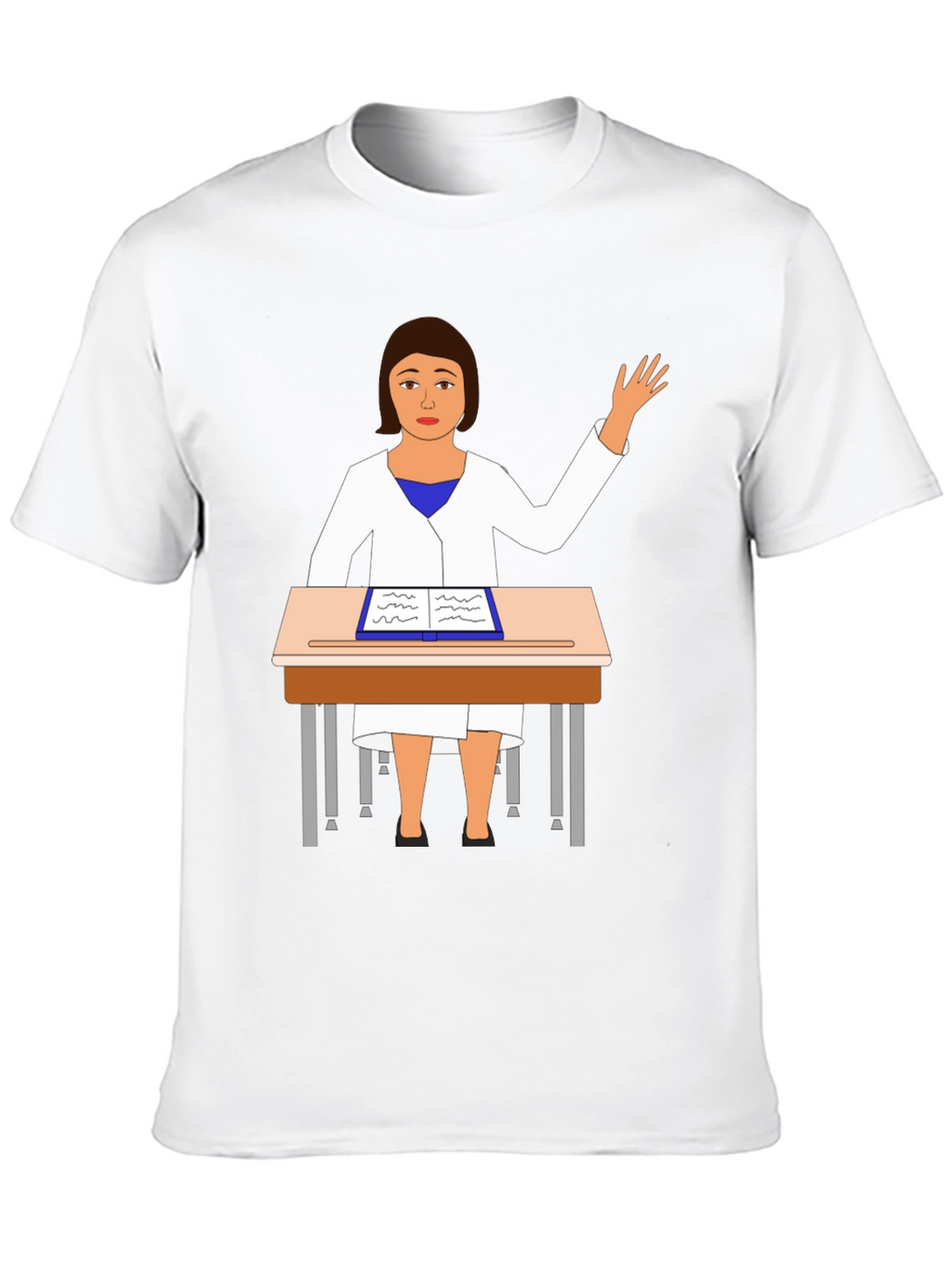 Cartoon Teacher T-Shirt Novelty Graphic Tee