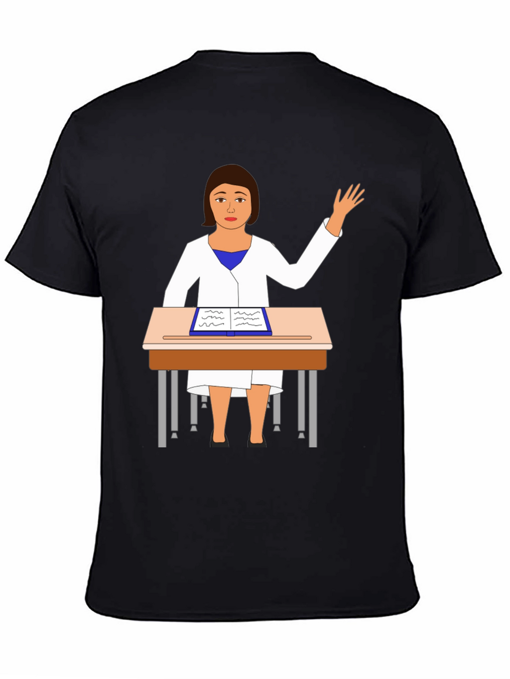 Cartoon Teacher T-Shirt Novelty Graphic Tee