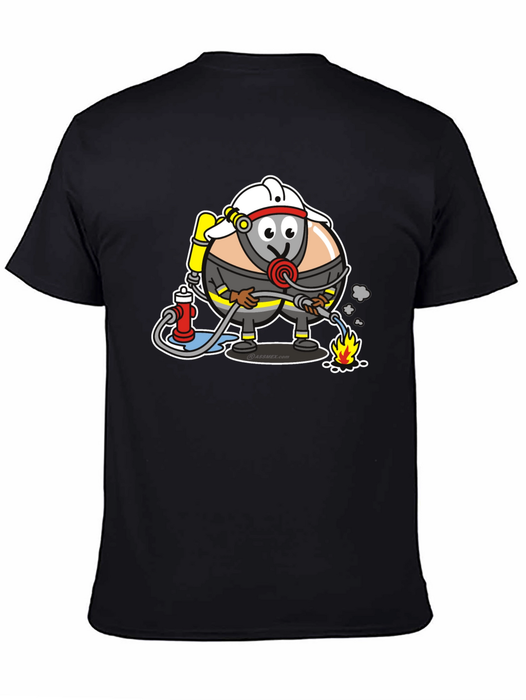 Cartoon Firefighter T-Shirt